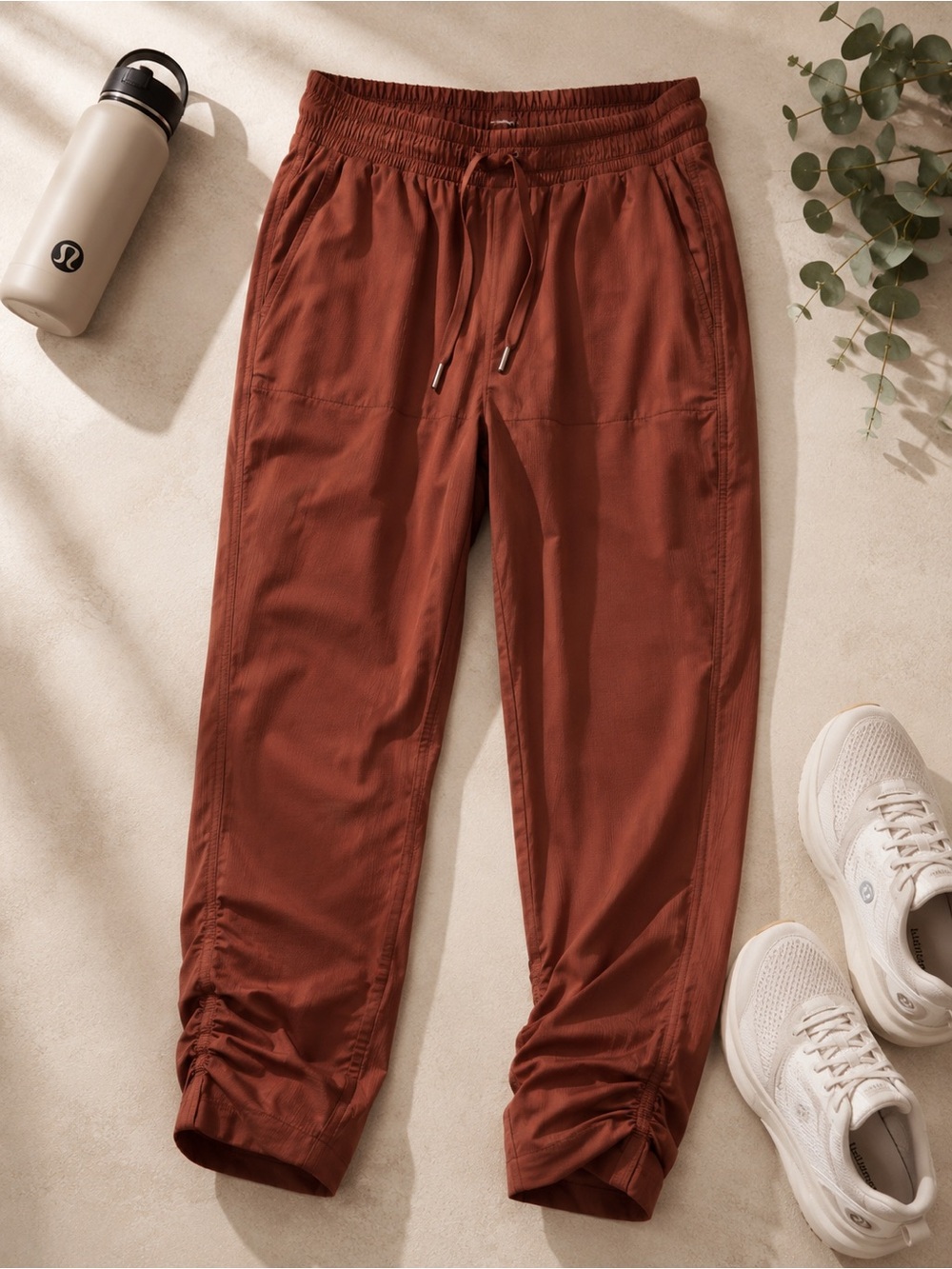 Lululemon joggers in copper